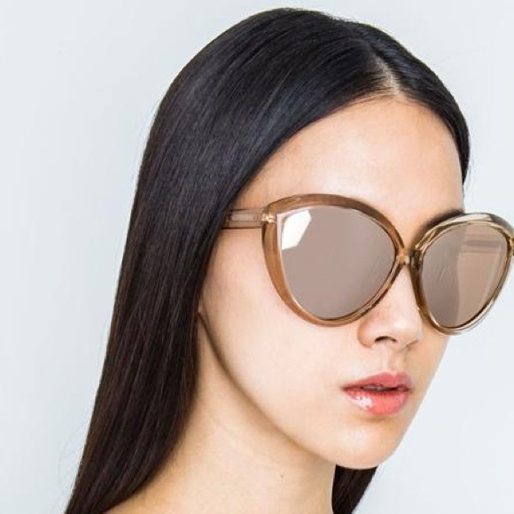 Linda Farrow LUXE beige acrylic with snakeskin sunglasses - Picture 7 of 7